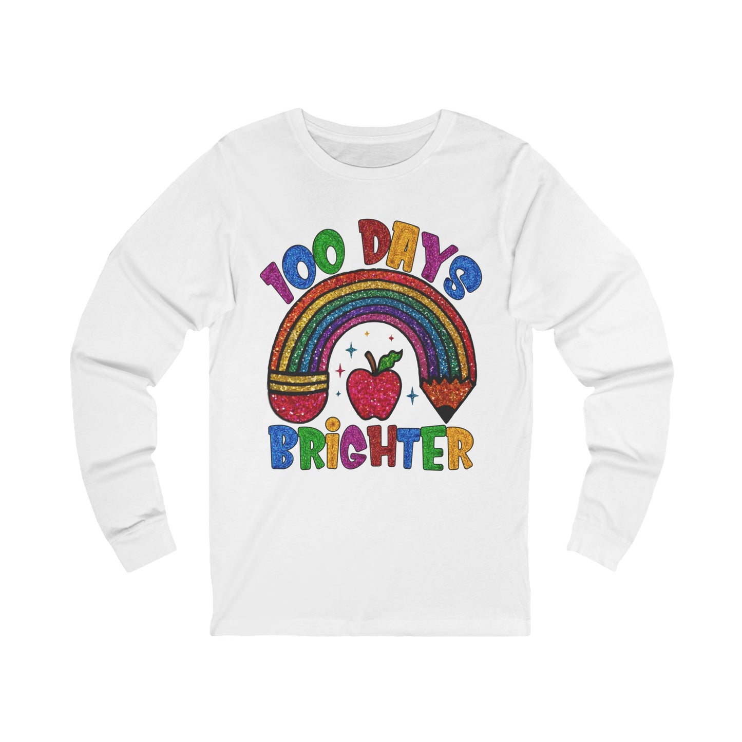 100 DAYS BRIGHTER Jersey Long Sleeve Tee