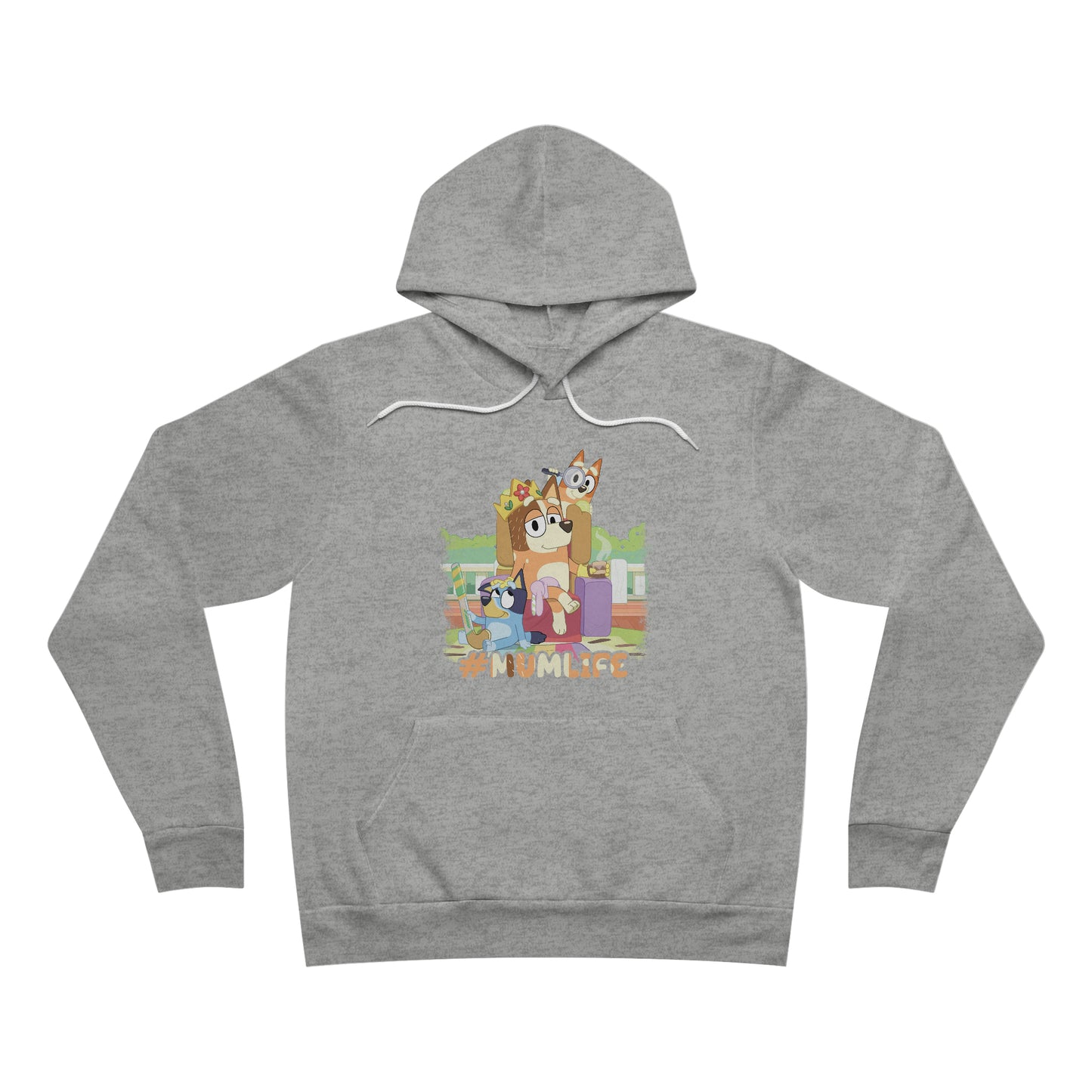 #Mumlife Bluey Fleece Pullover Hoodie