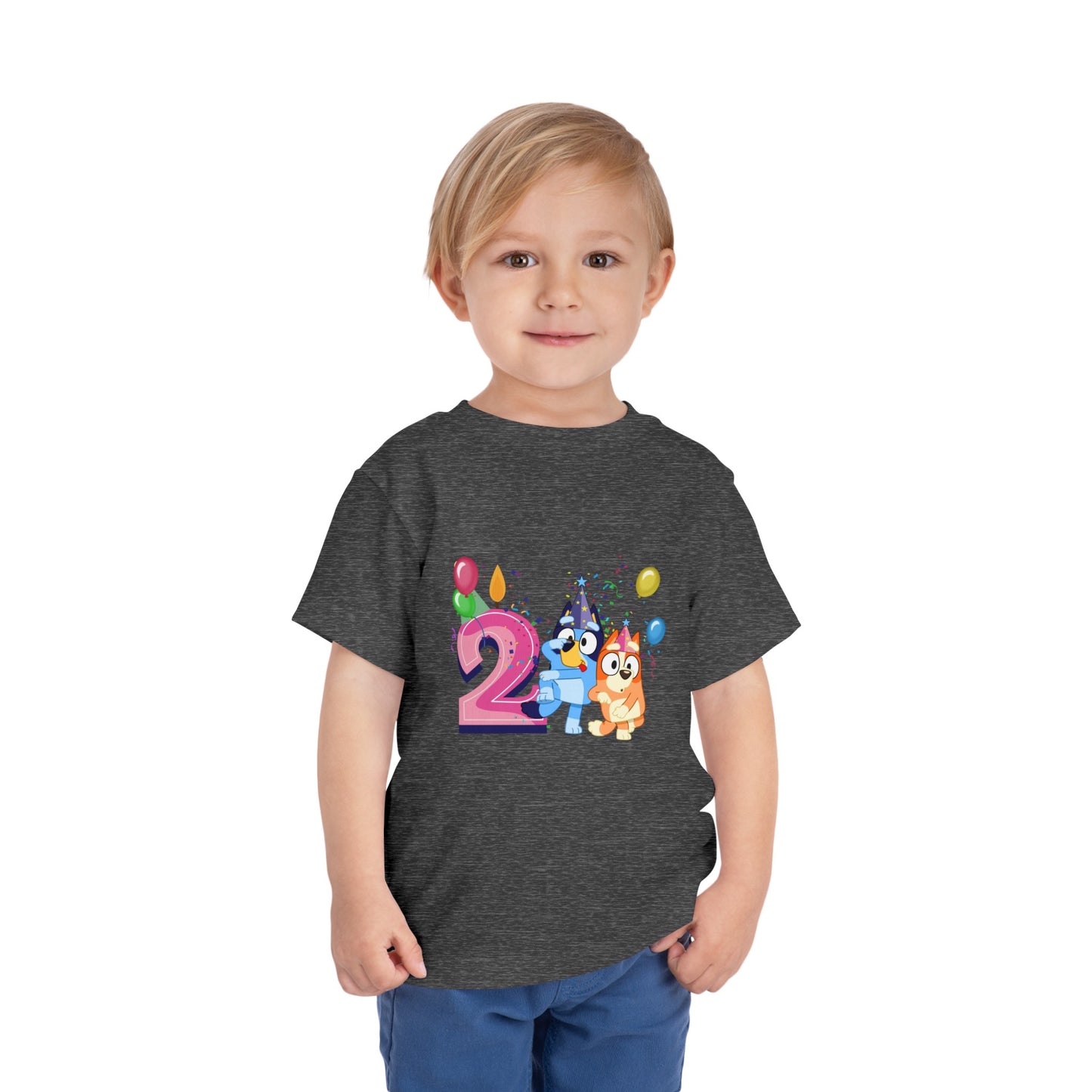2nd Birthday Toddler Short Sleeve Tee
