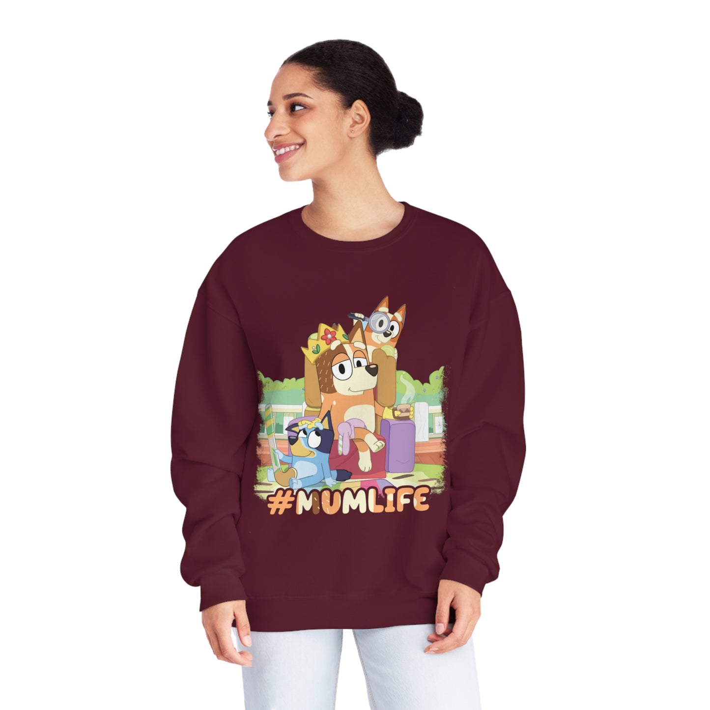 #Mumlife Bluey Crewneck Sweatshirt
