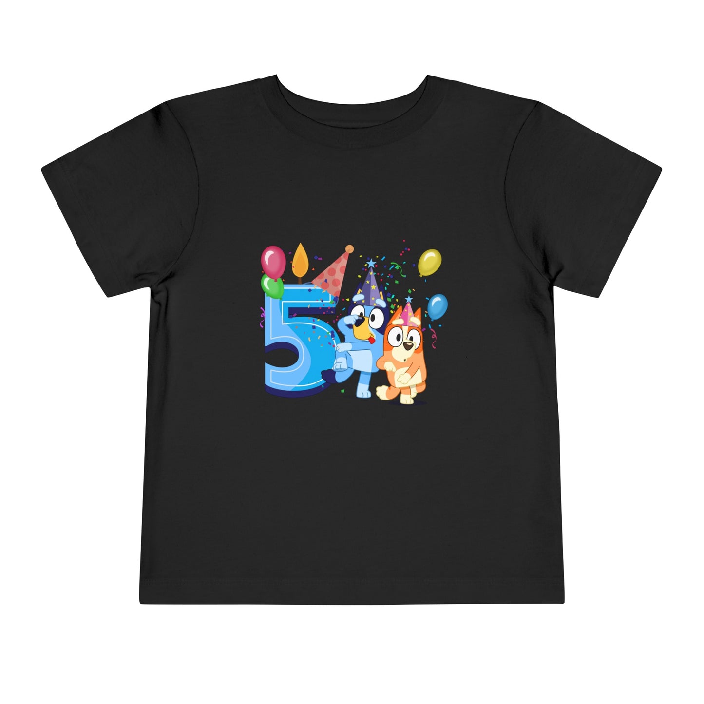 5th Birthday Toddler Short Sleeve Tee