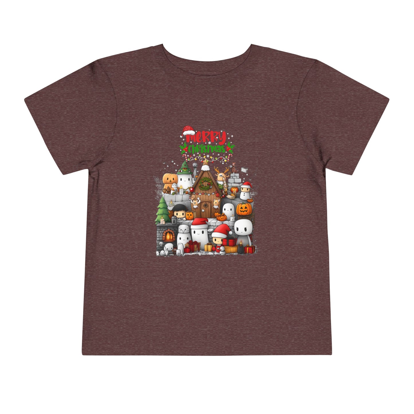 Merry Mine-craft Christmas Toddler Short Sleeve Tee