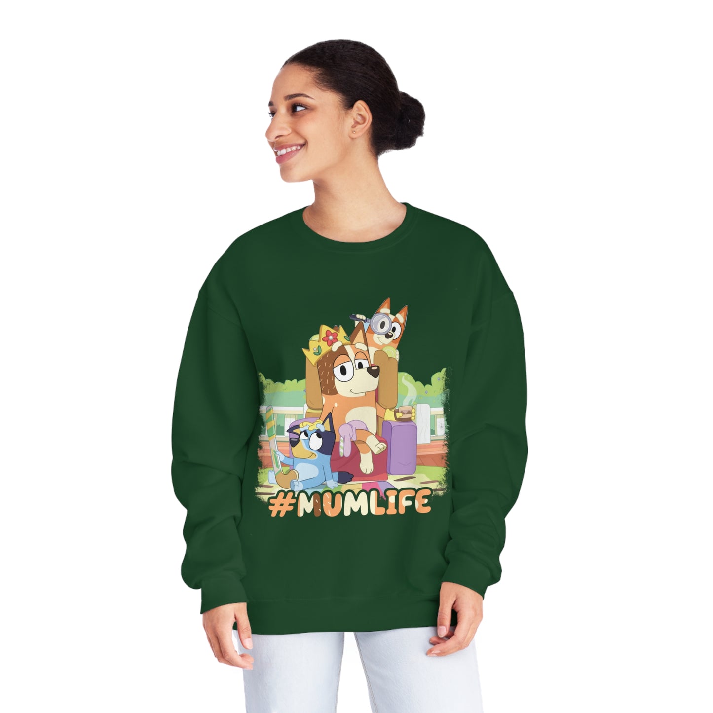 #Mumlife Bluey Crewneck Sweatshirt