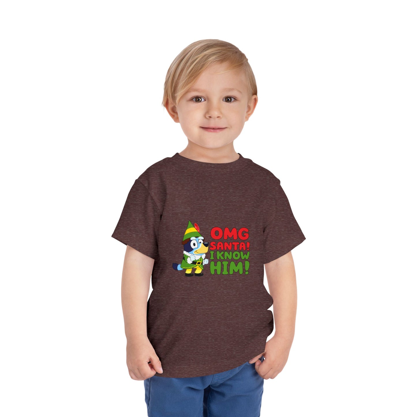 OMG Santa I know him Toddler Short Sleeve Tee