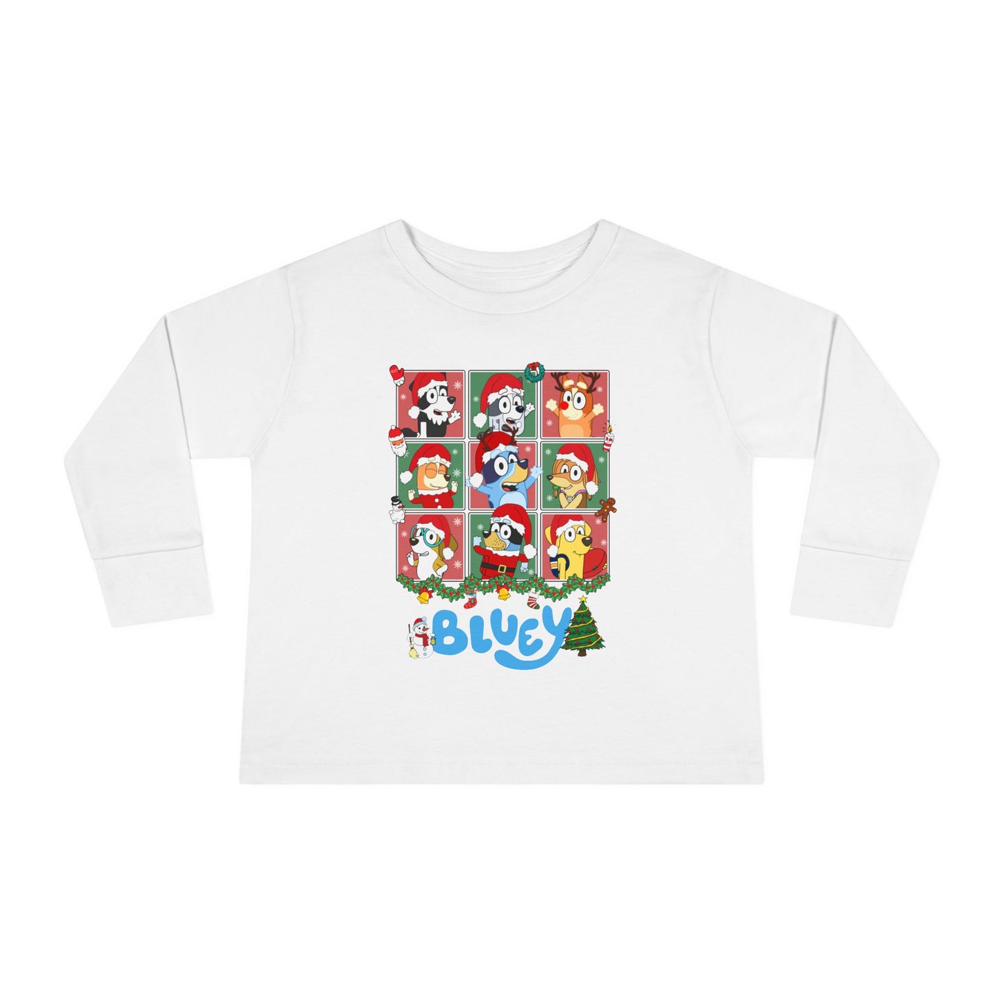 Christmas Polaroids Toddler Long Sleeve Tee