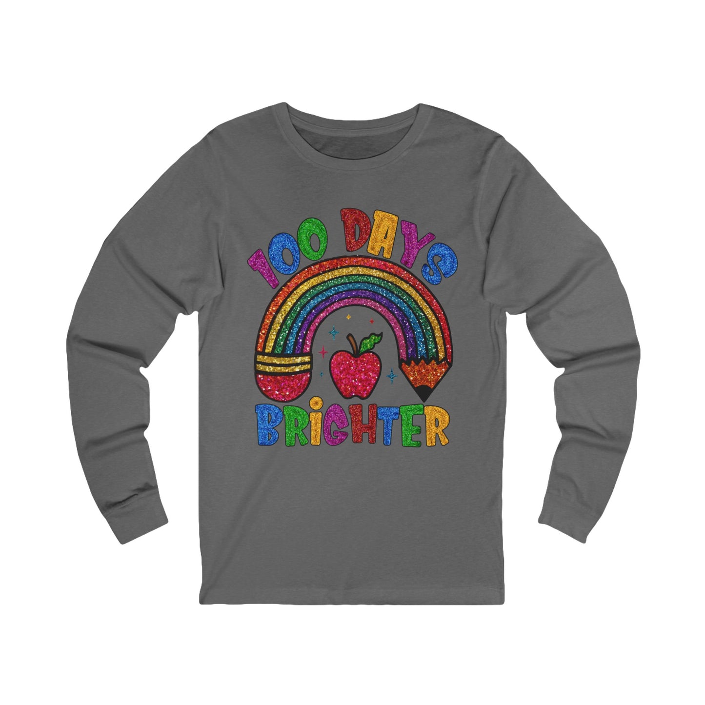 100 DAYS BRIGHTER Jersey Long Sleeve Tee