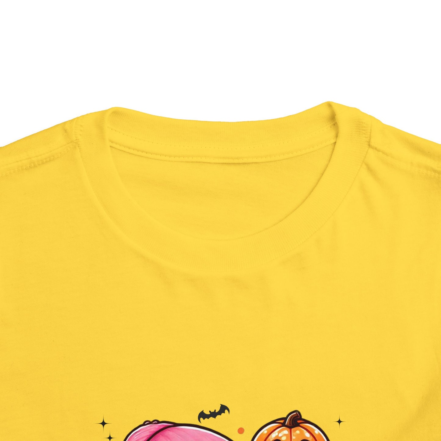 Ghost with Orange Balloon Toddler Short Sleeve Tee