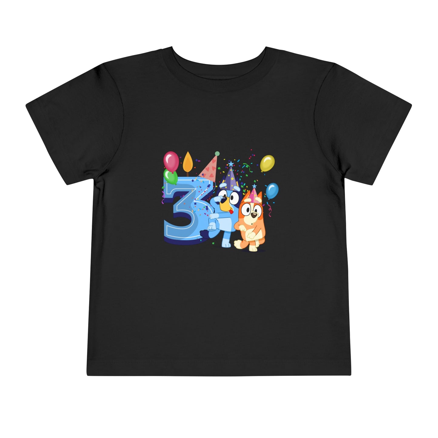 3rd Birthday Toddler Short Sleeve Tee