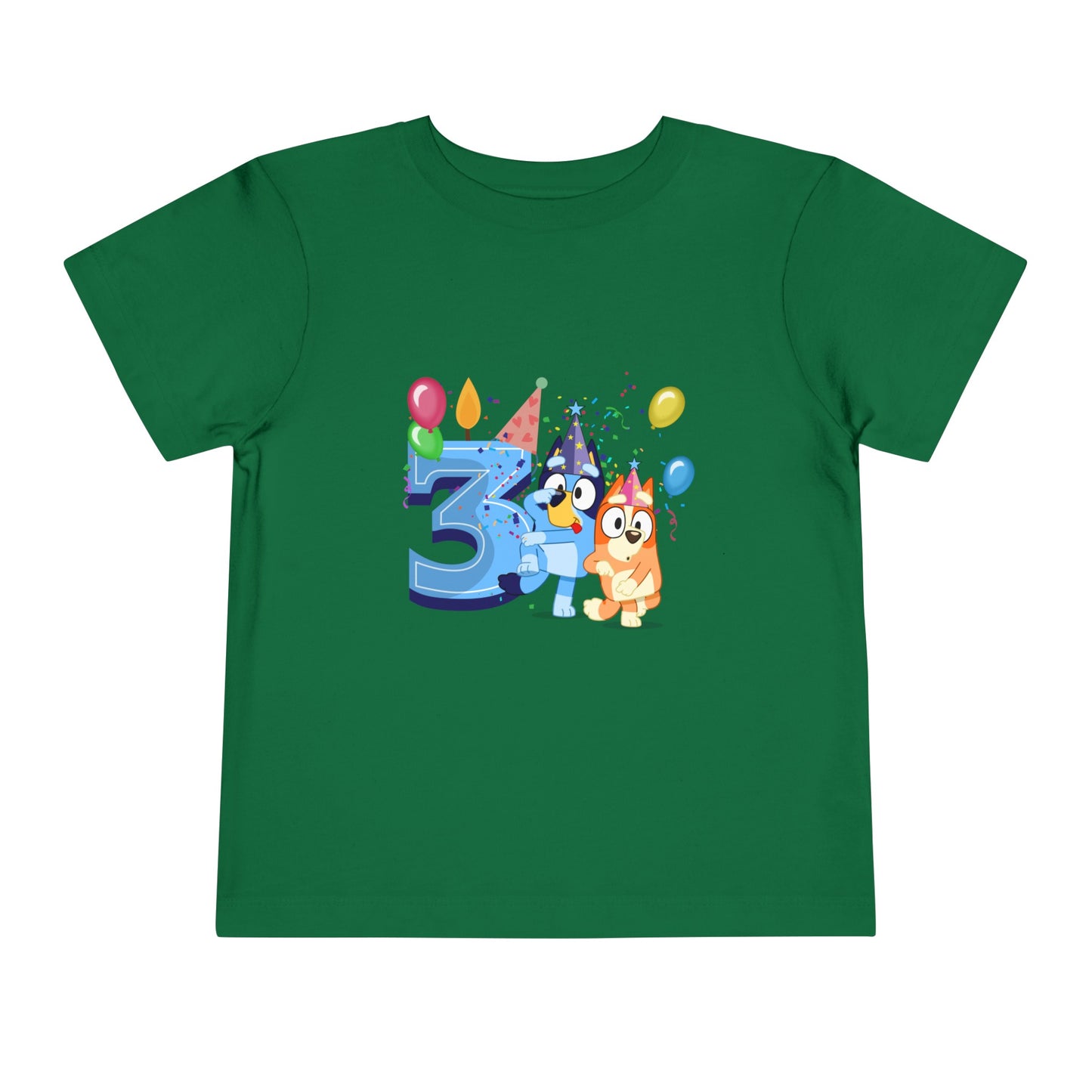 3rd Birthday Toddler Short Sleeve Tee