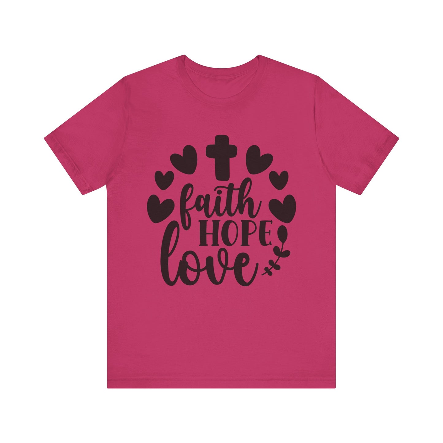 Faith Hope Love (front) Short Sleeve Tee