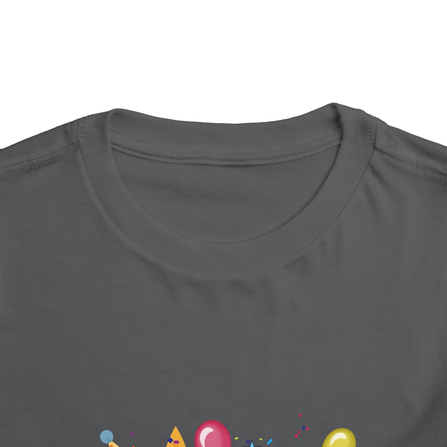 4th Birthday Toddler Short Sleeve Tee