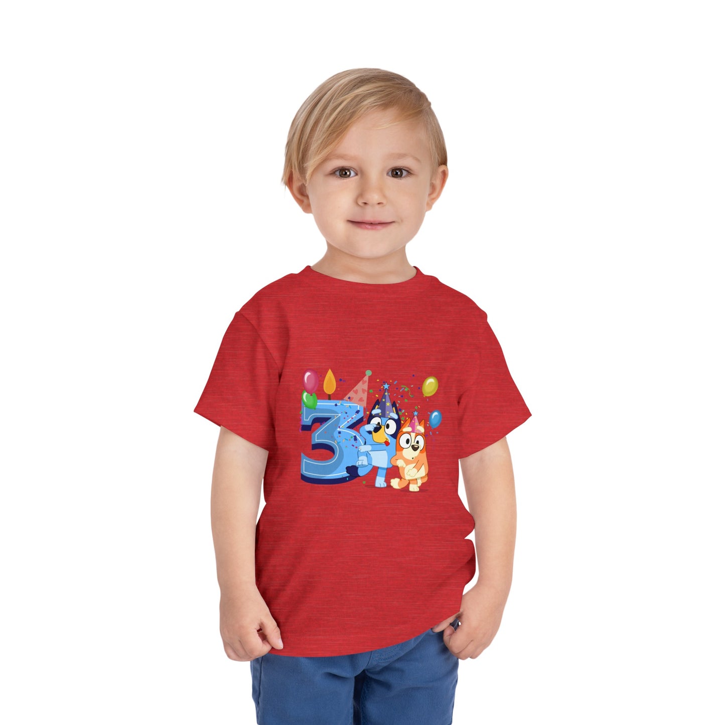 3rd Birthday Toddler Short Sleeve Tee