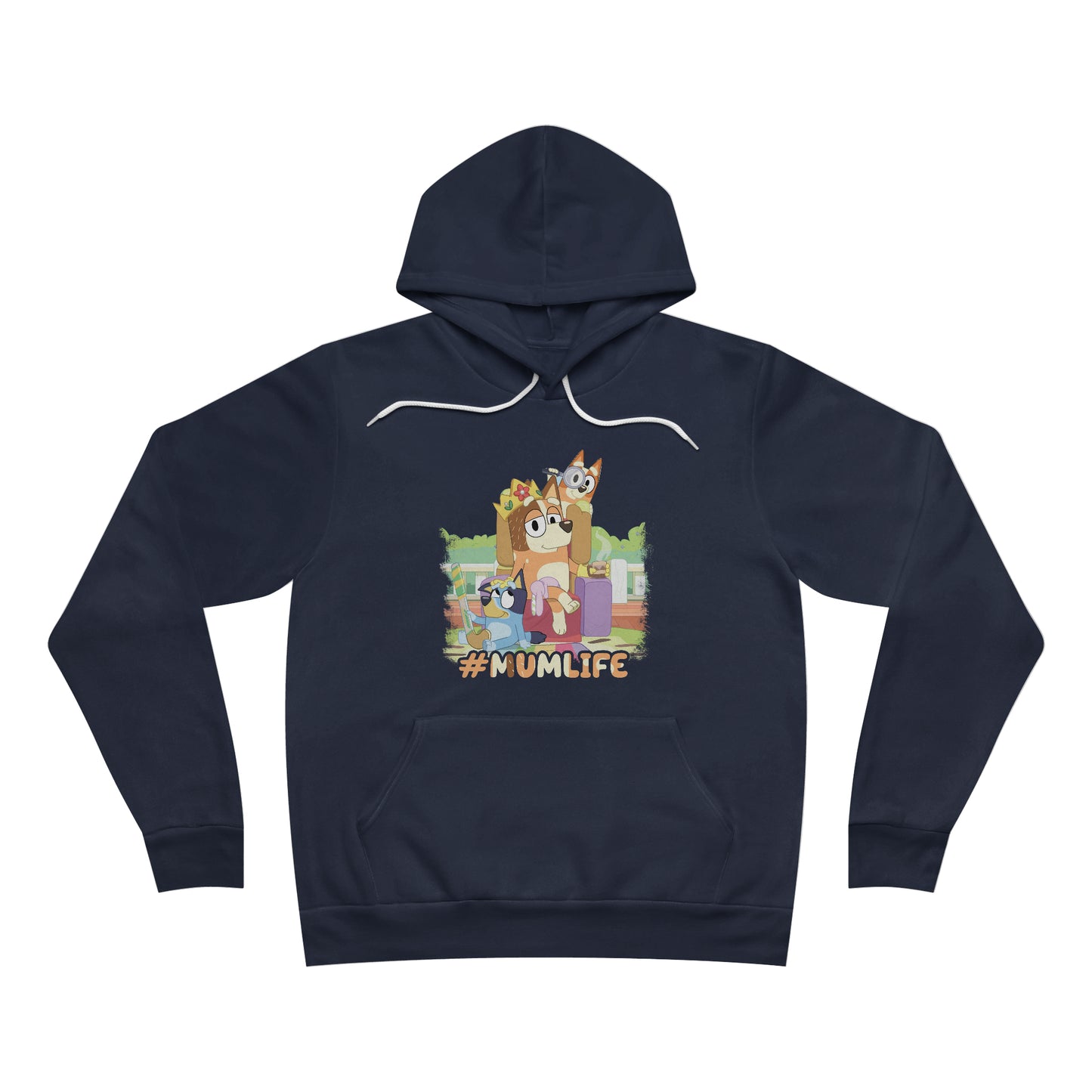 #Mumlife Bluey Fleece Pullover Hoodie