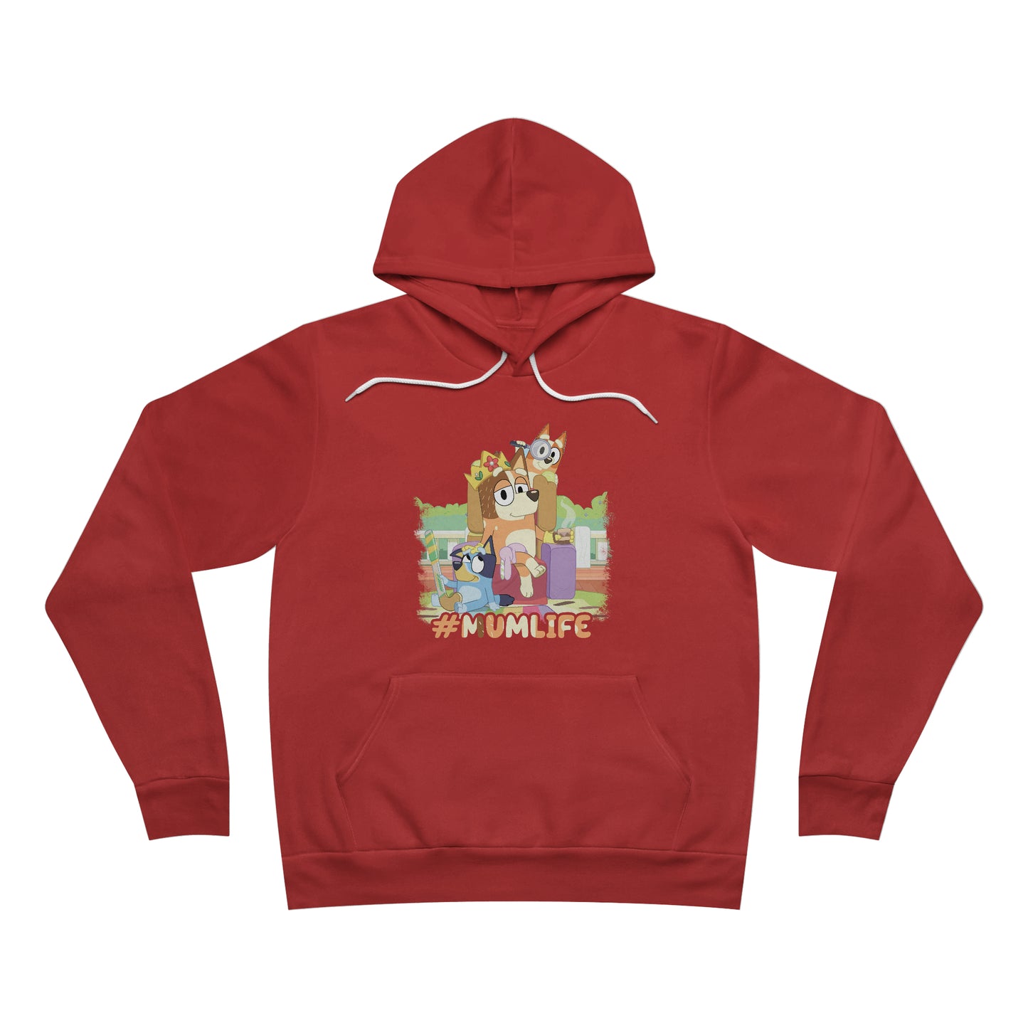 #Mumlife Bluey Fleece Pullover Hoodie