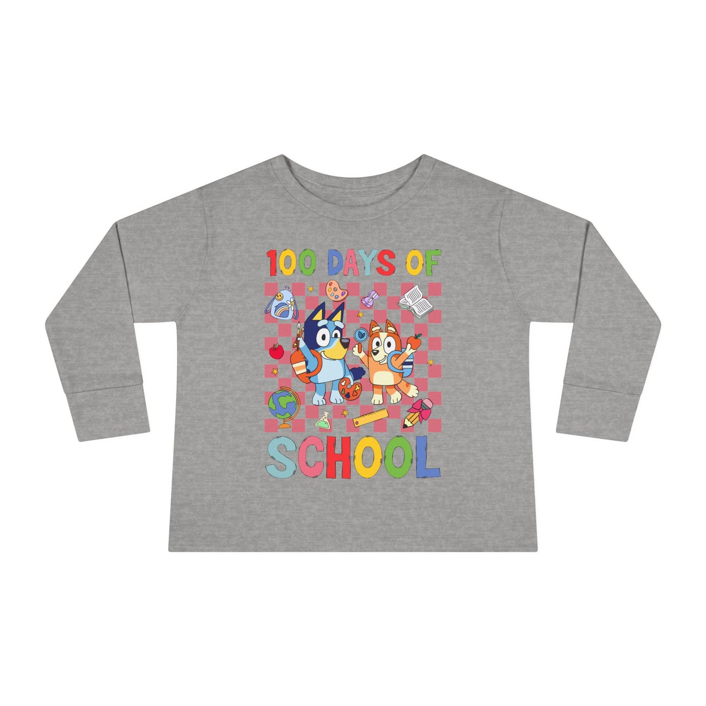 100 days of school Toddler Long Sleeve Tee