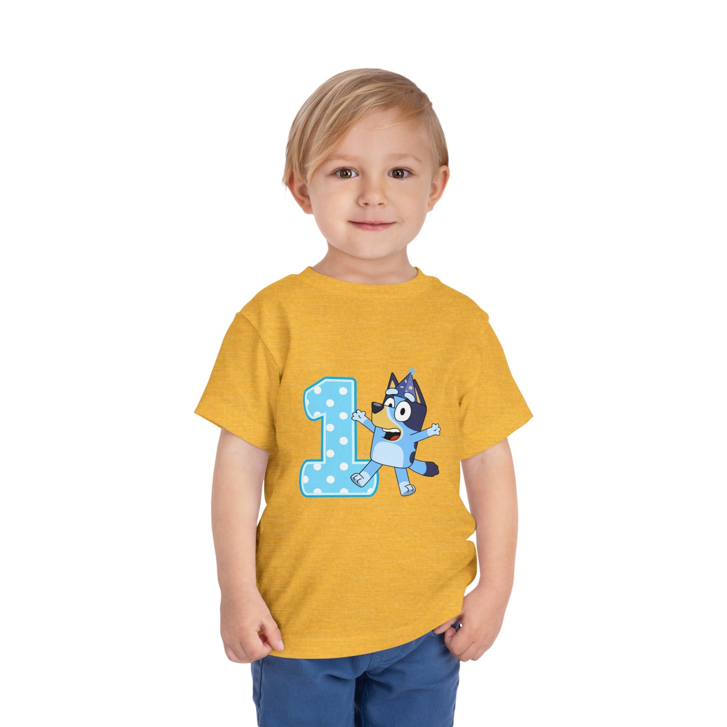 #1 Birthday Toddler Short Sleeve Tee