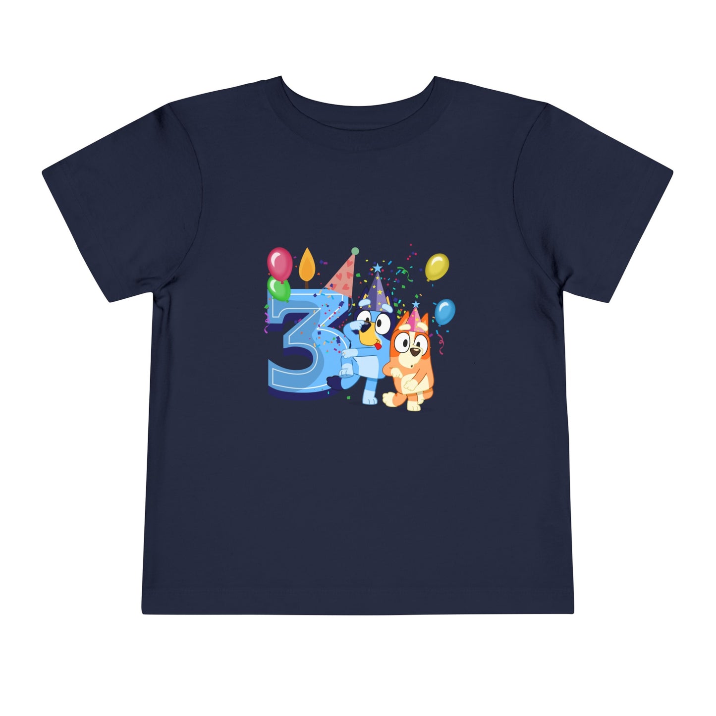 3rd Birthday Toddler Short Sleeve Tee