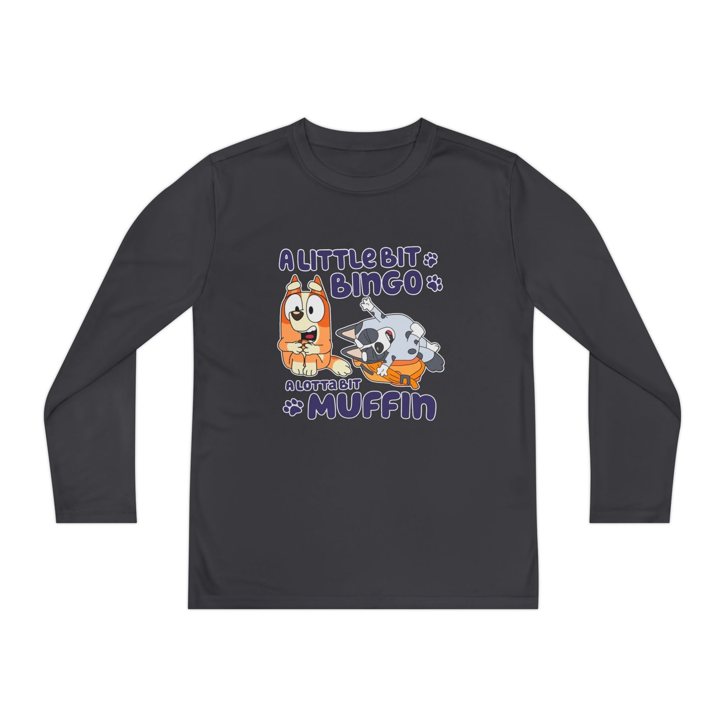 A Little Bit .. A Lot a bit Youth Long Sleeve Competitor Tee