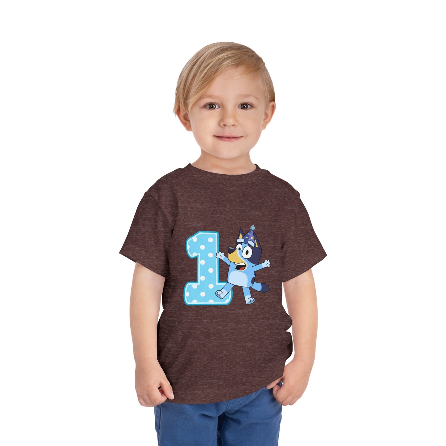 #1 Birthday Toddler Short Sleeve Tee