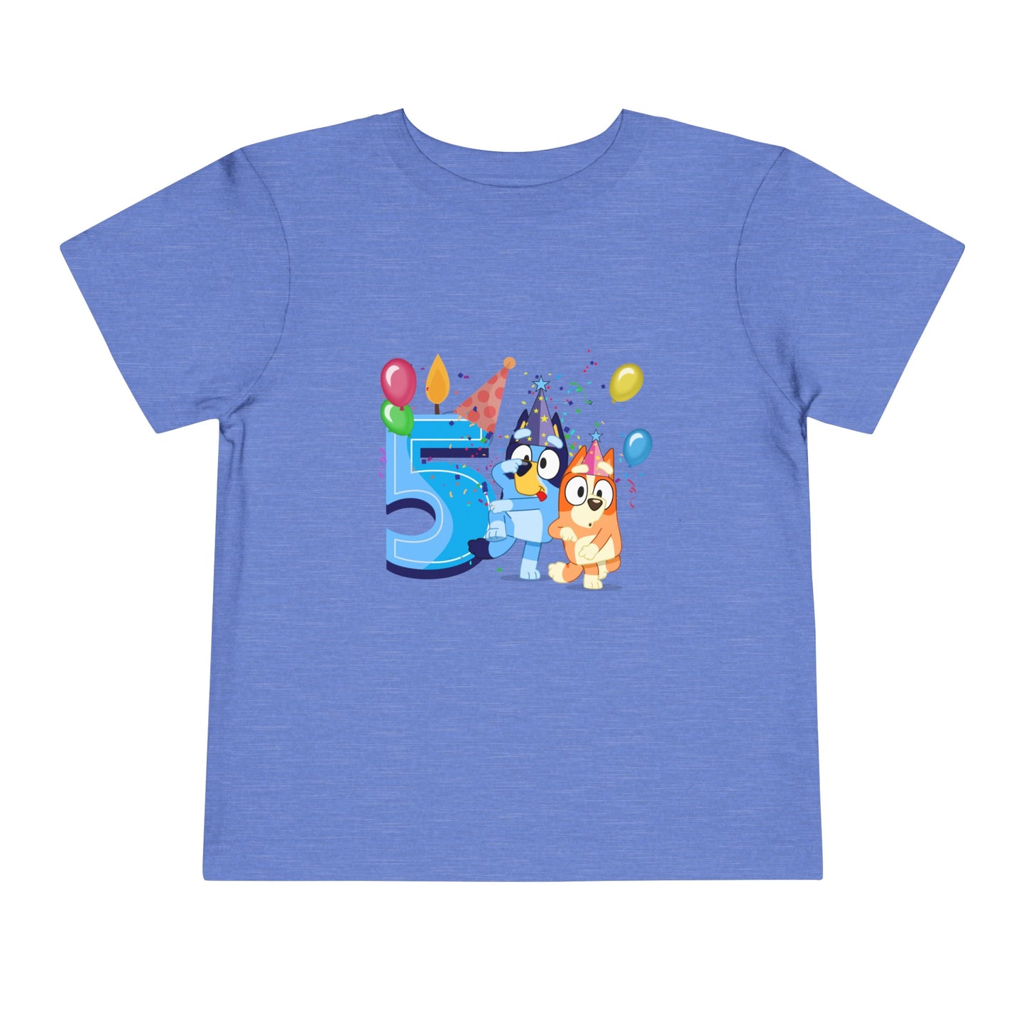 5th Birthday Toddler Short Sleeve Tee
