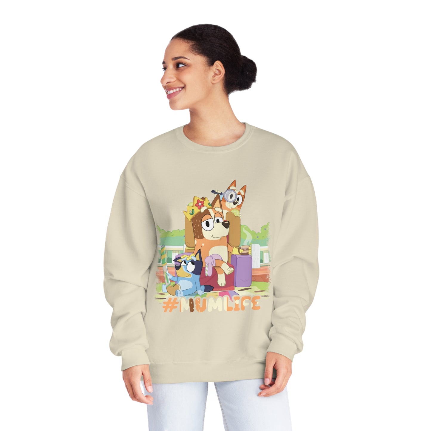 #Mumlife Bluey Crewneck Sweatshirt
