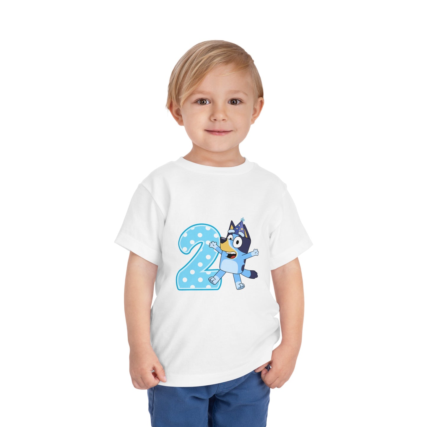#2 Birthday Toddler Short Sleeve Tee