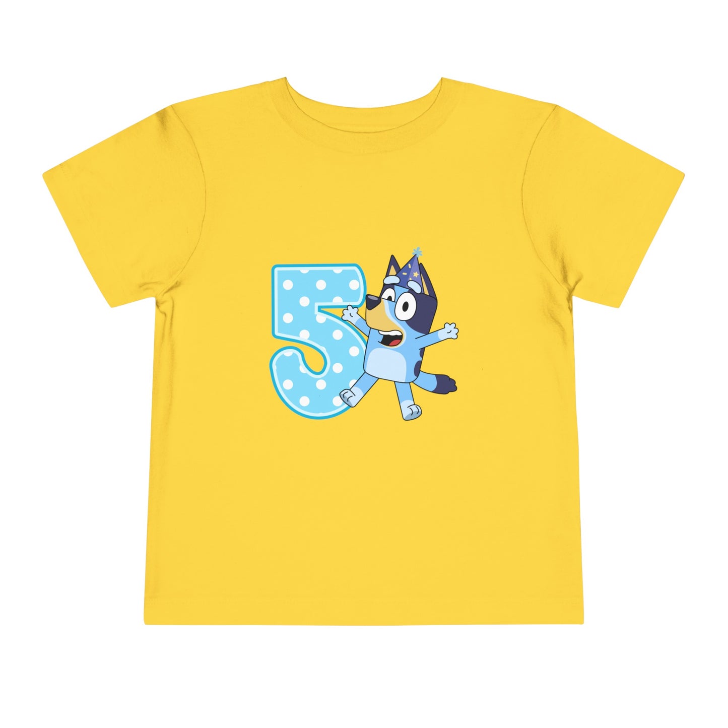 #5 Birthday Toddler Short Sleeve Tee