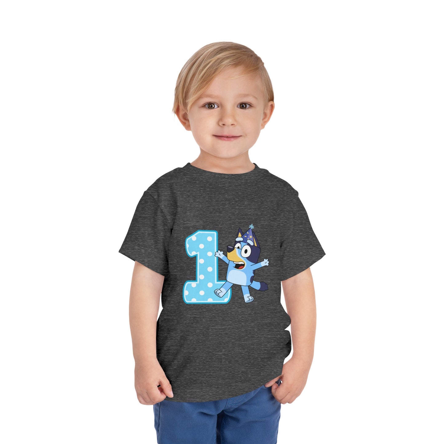 #1 Birthday Toddler Short Sleeve Tee