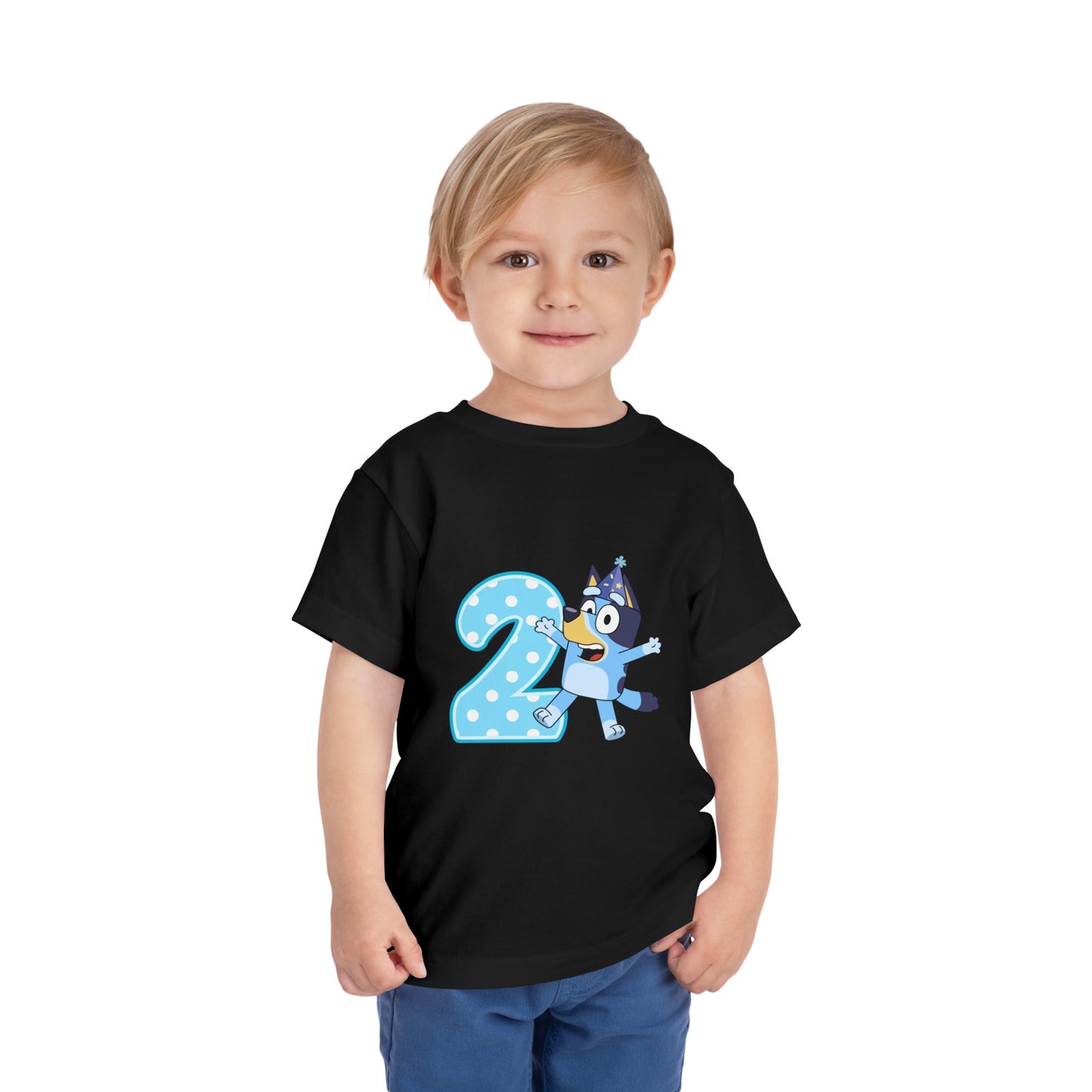 #2 Birthday Toddler Short Sleeve Tee