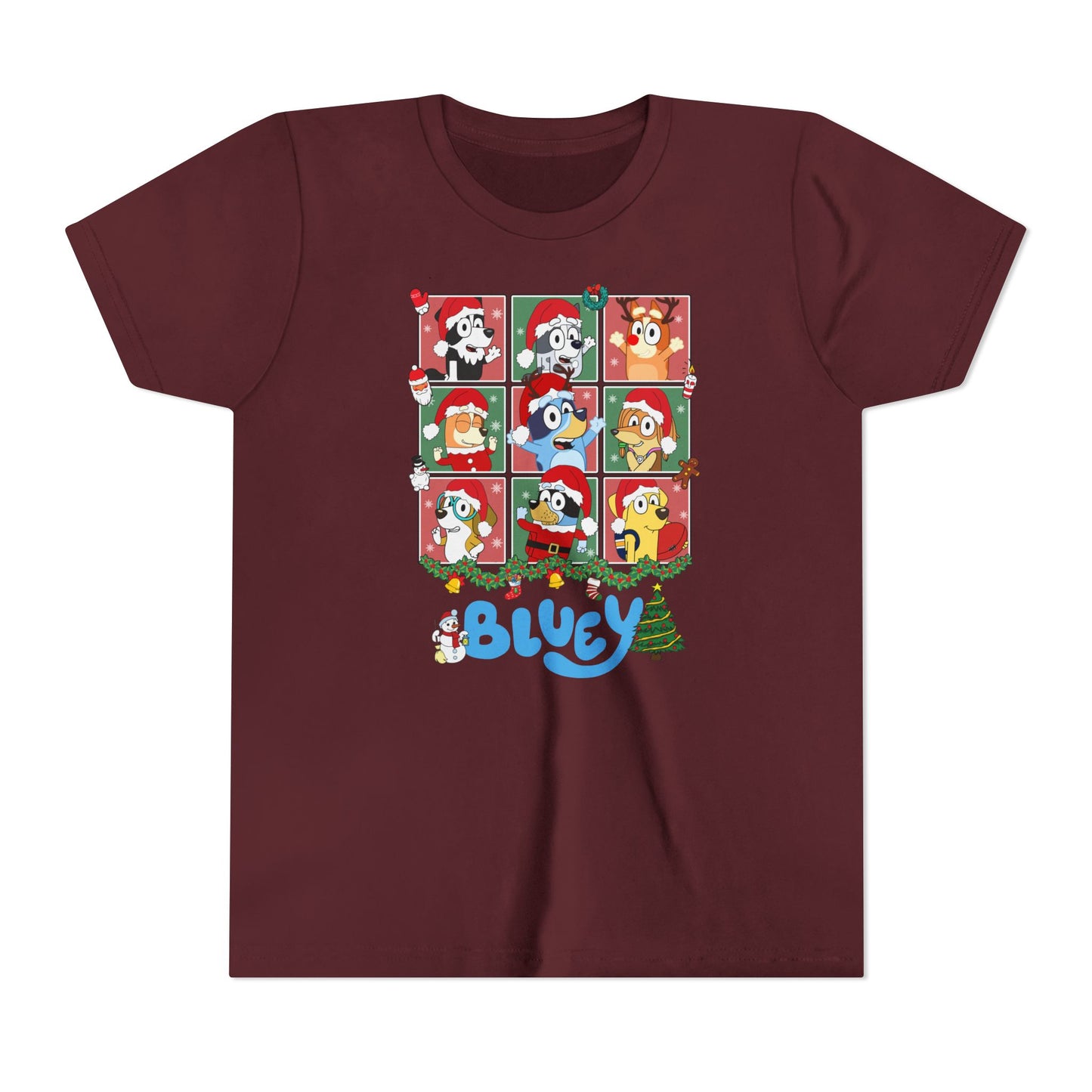 Christmas Polaroids Youth Short Sleeve Tee