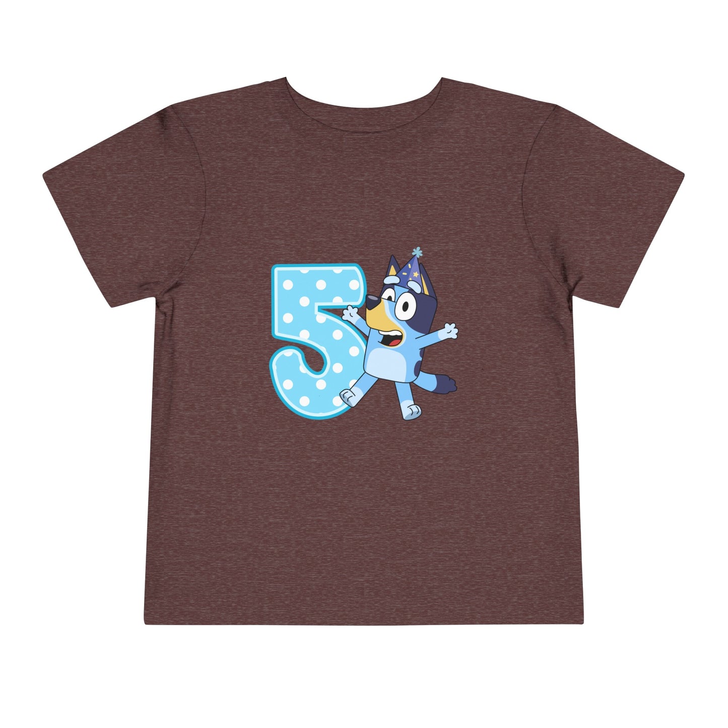 #5 Birthday Toddler Short Sleeve Tee