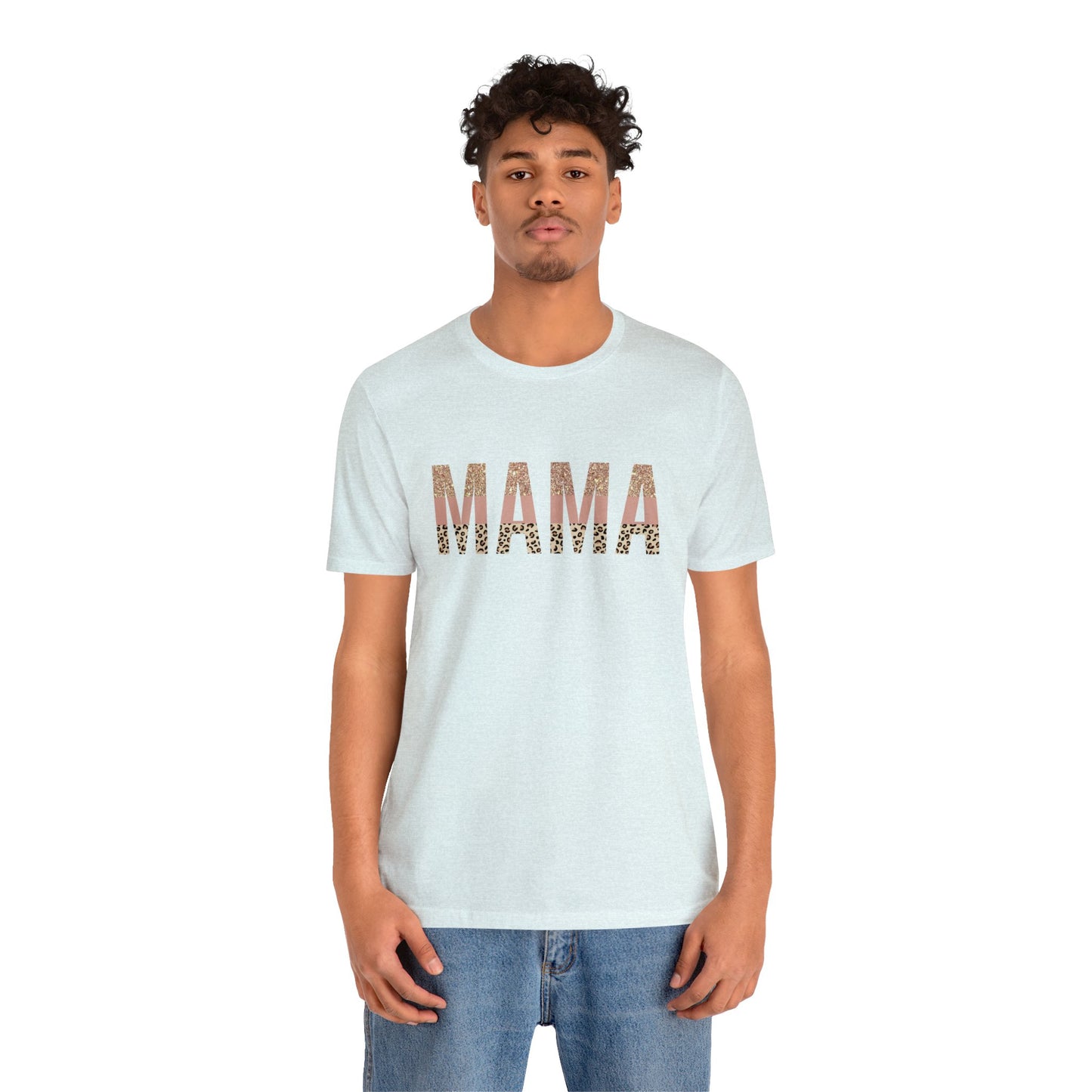 MAMA Leopard print short sleeve tshirt