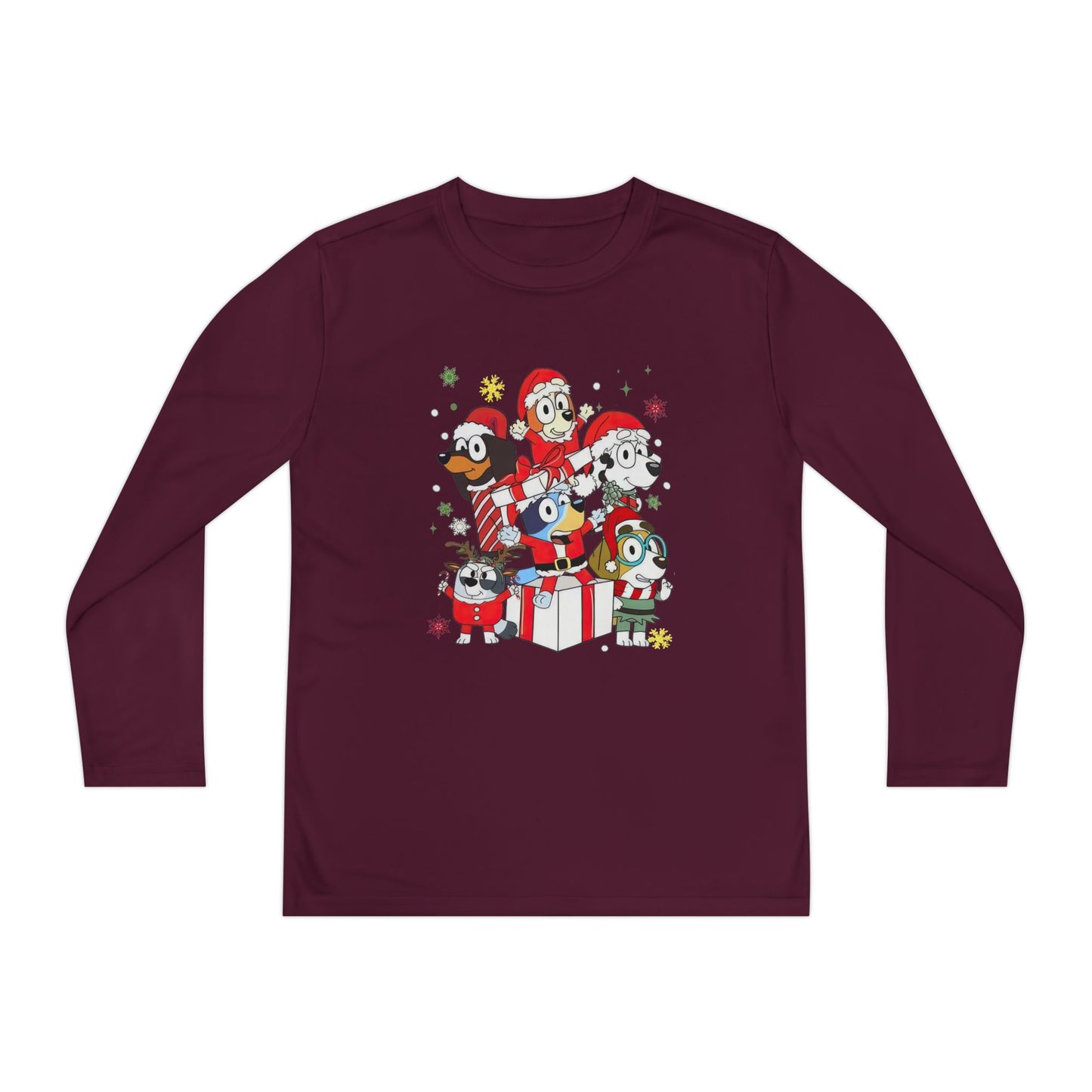 Christmas presents Youth Long Sleeve Competitor Tee