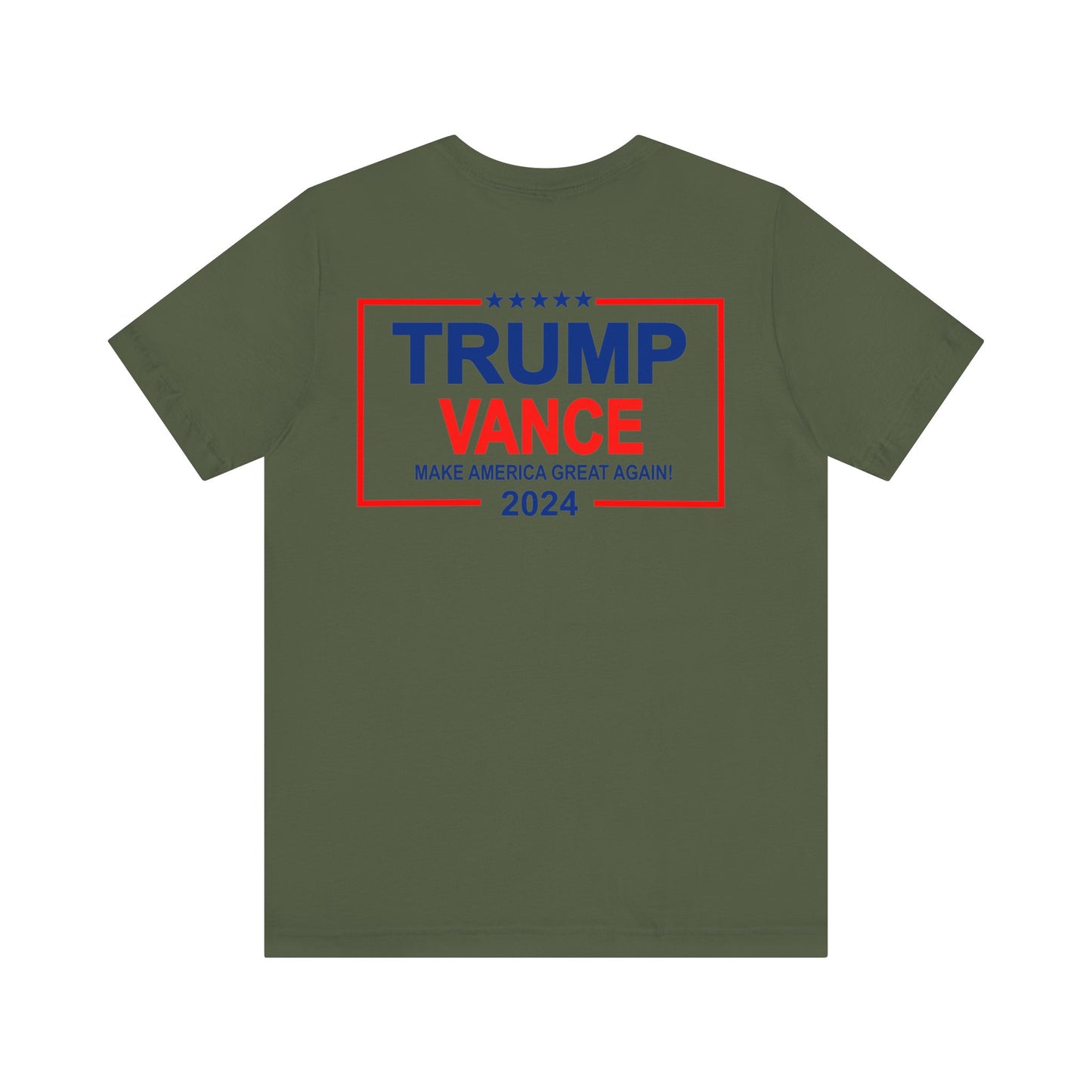 You Missed (front) Trump/Vance 2024 (back) Jersey Short Sleeve Tee