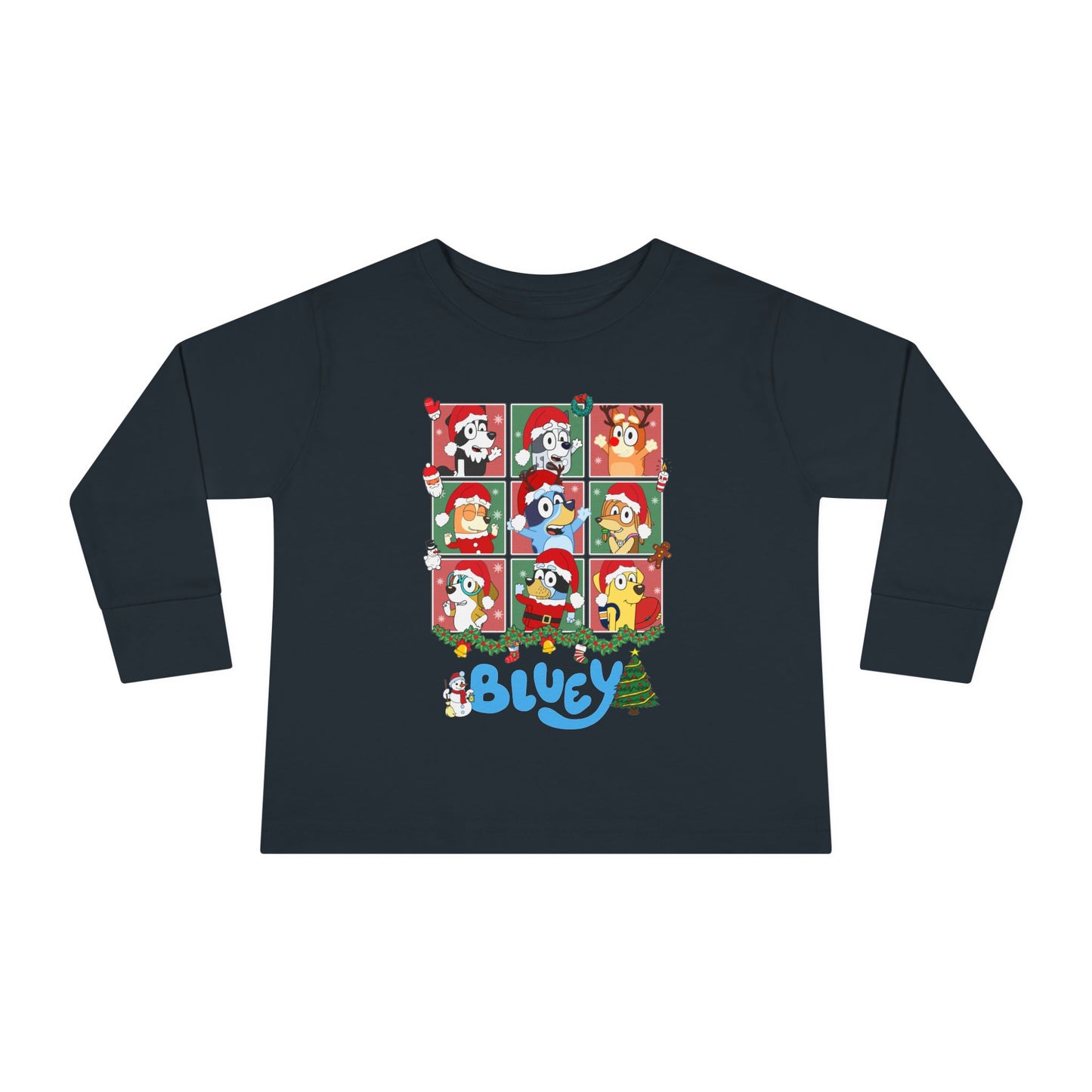 Christmas Polaroids Toddler Long Sleeve Tee