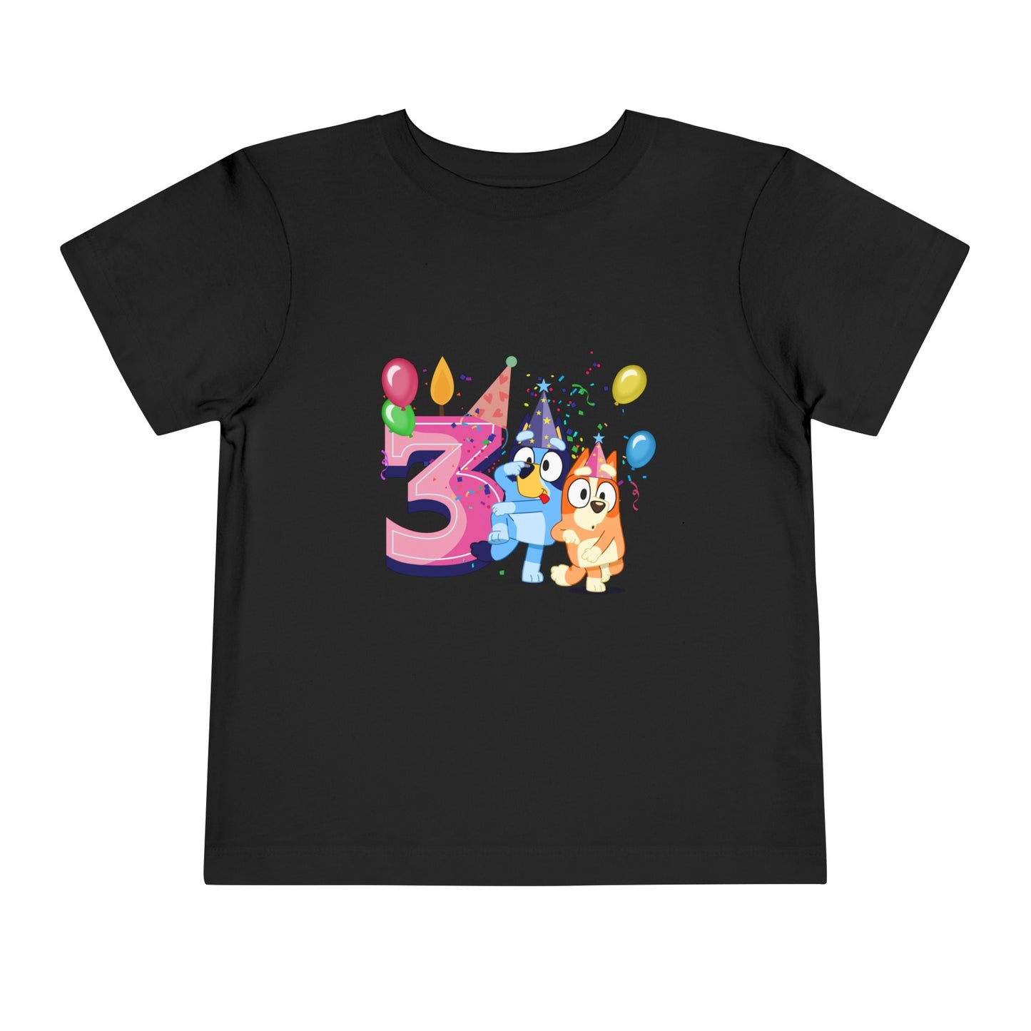 3rd Birthday Toddler Short Sleeve Tee