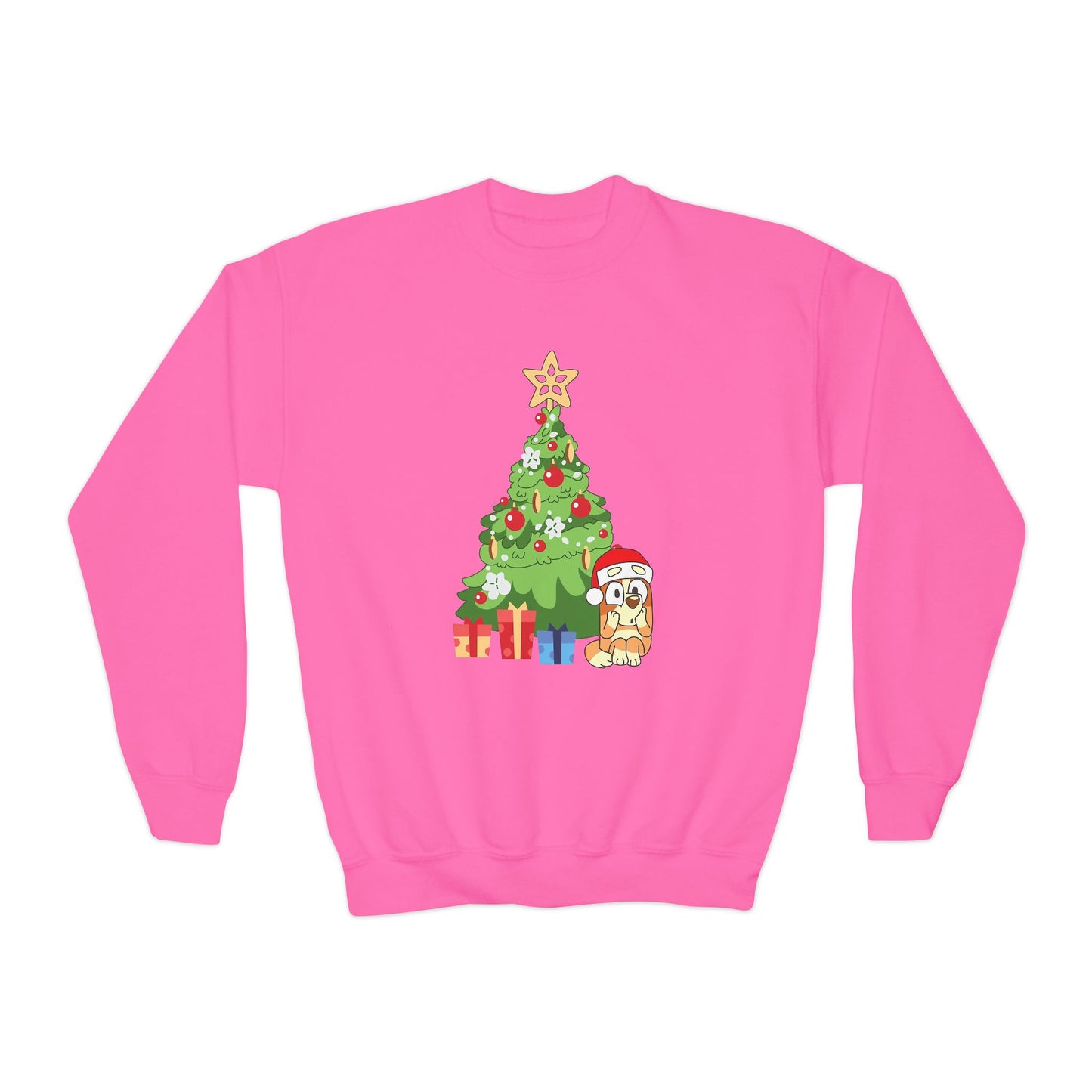 Christmas Tree Bingo Youth Crewneck Sweatshirt