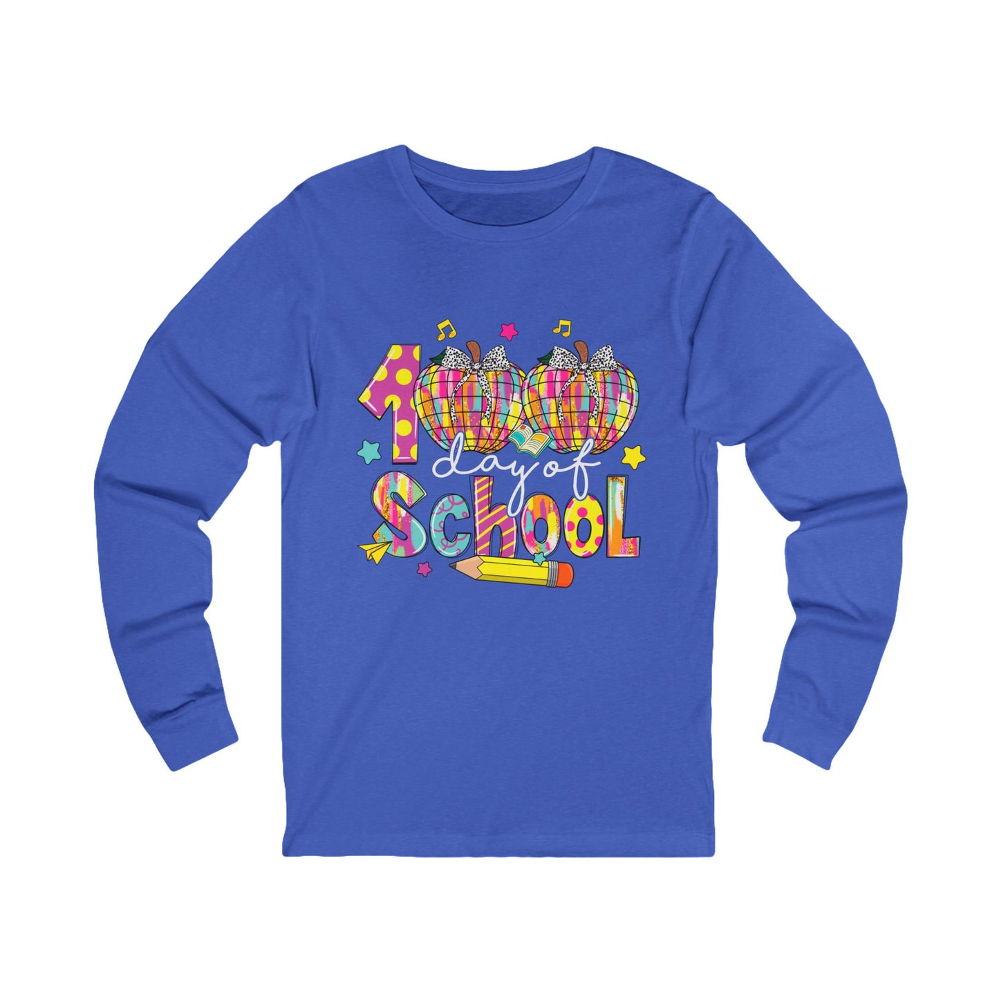 100TH DAY OF SCHOOL Jersey Long Sleeve Tee