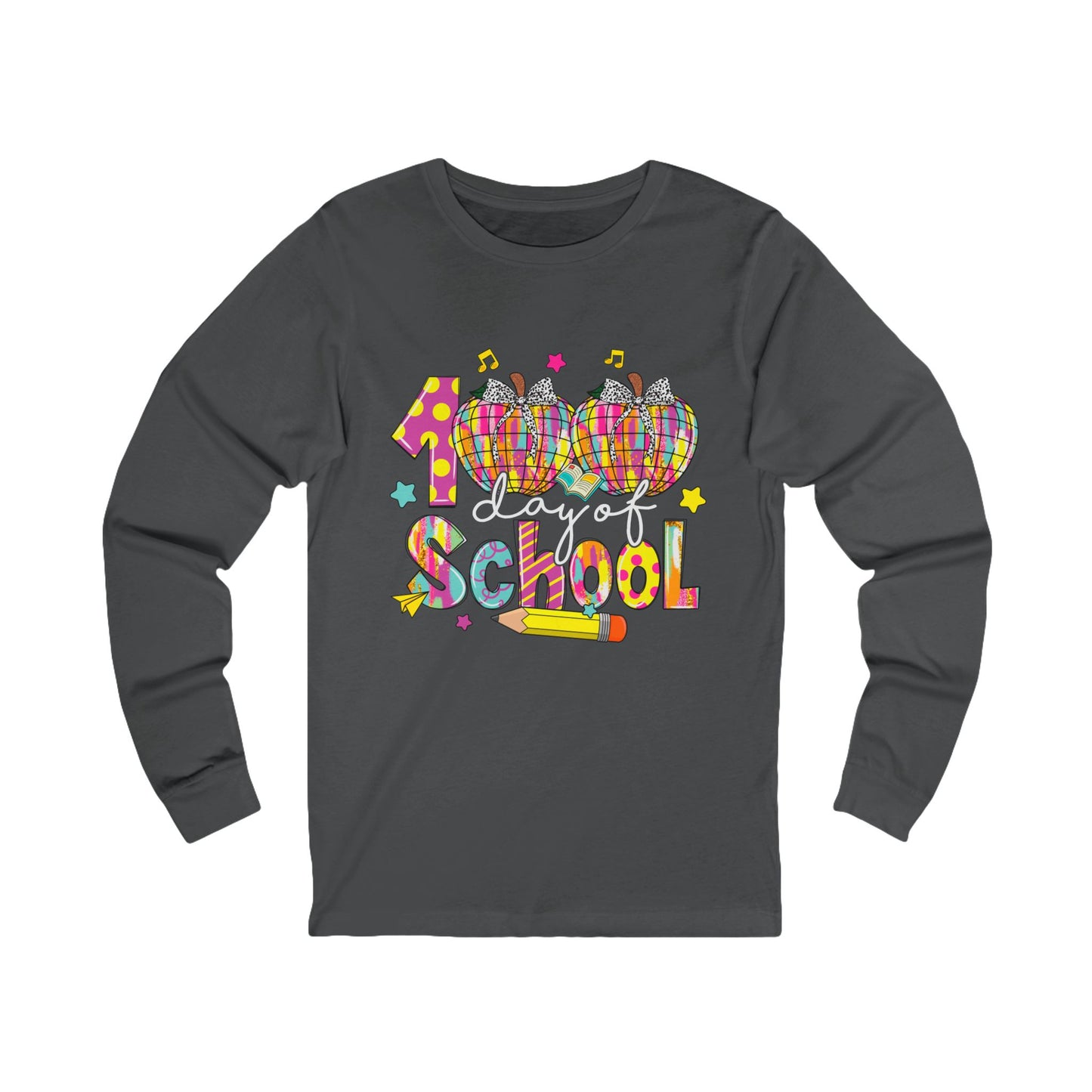 100TH DAY OF SCHOOL Jersey Long Sleeve Tee