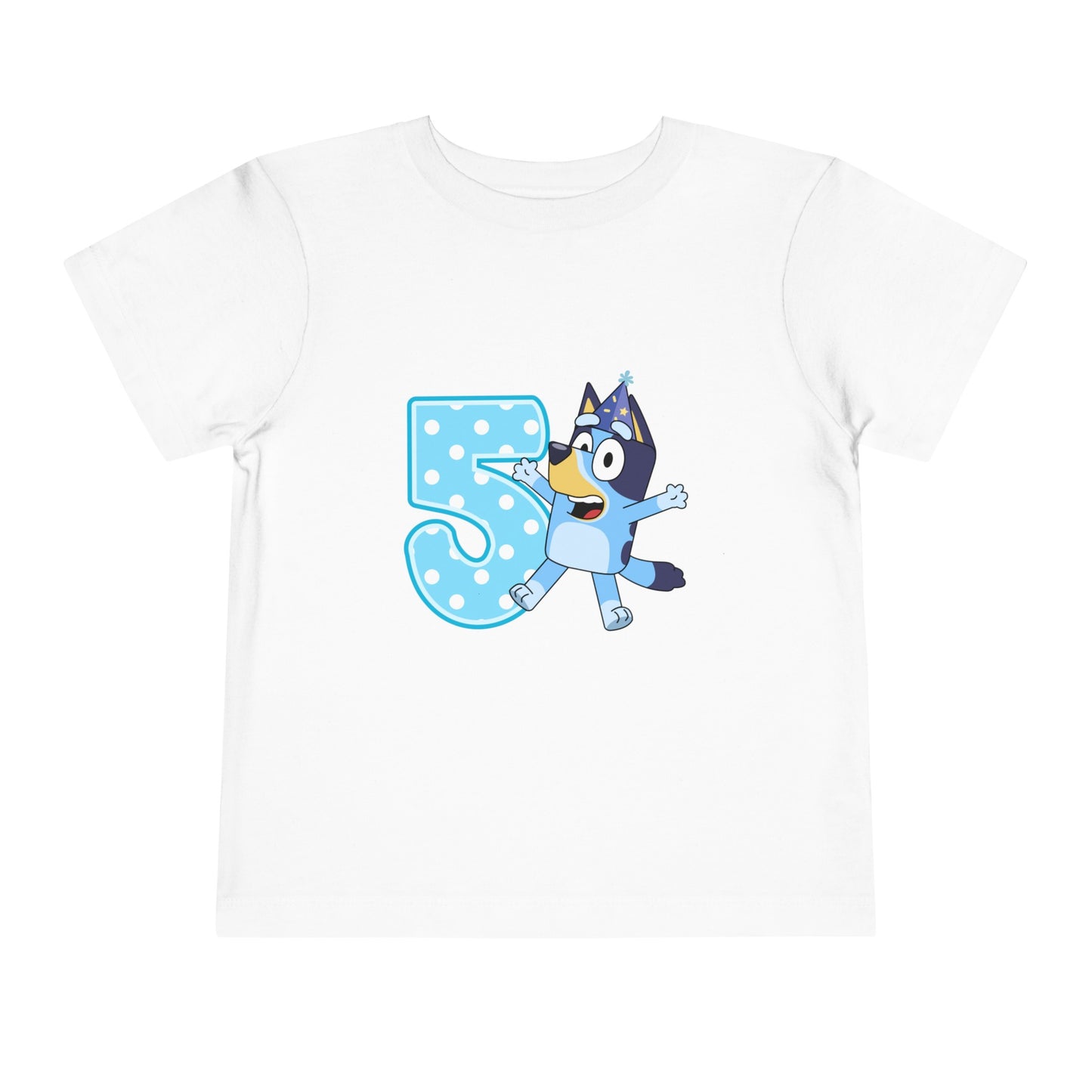 #5 Birthday Toddler Short Sleeve Tee
