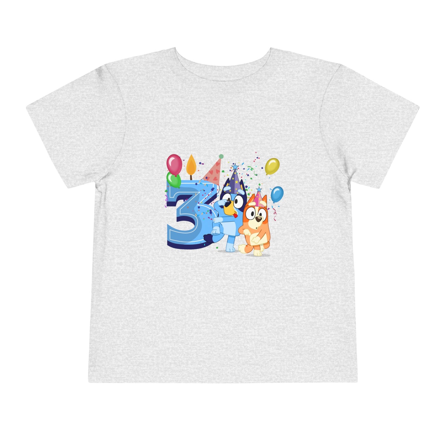 3rd Birthday Toddler Short Sleeve Tee