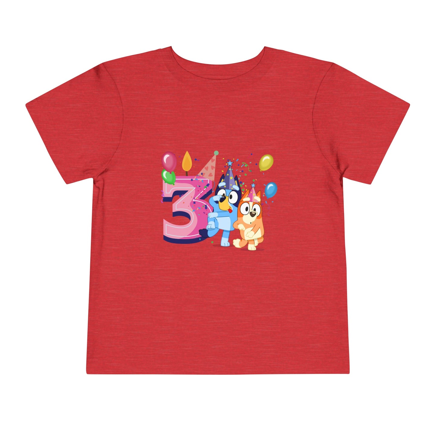 3rd Birthday Toddler Short Sleeve Tee
