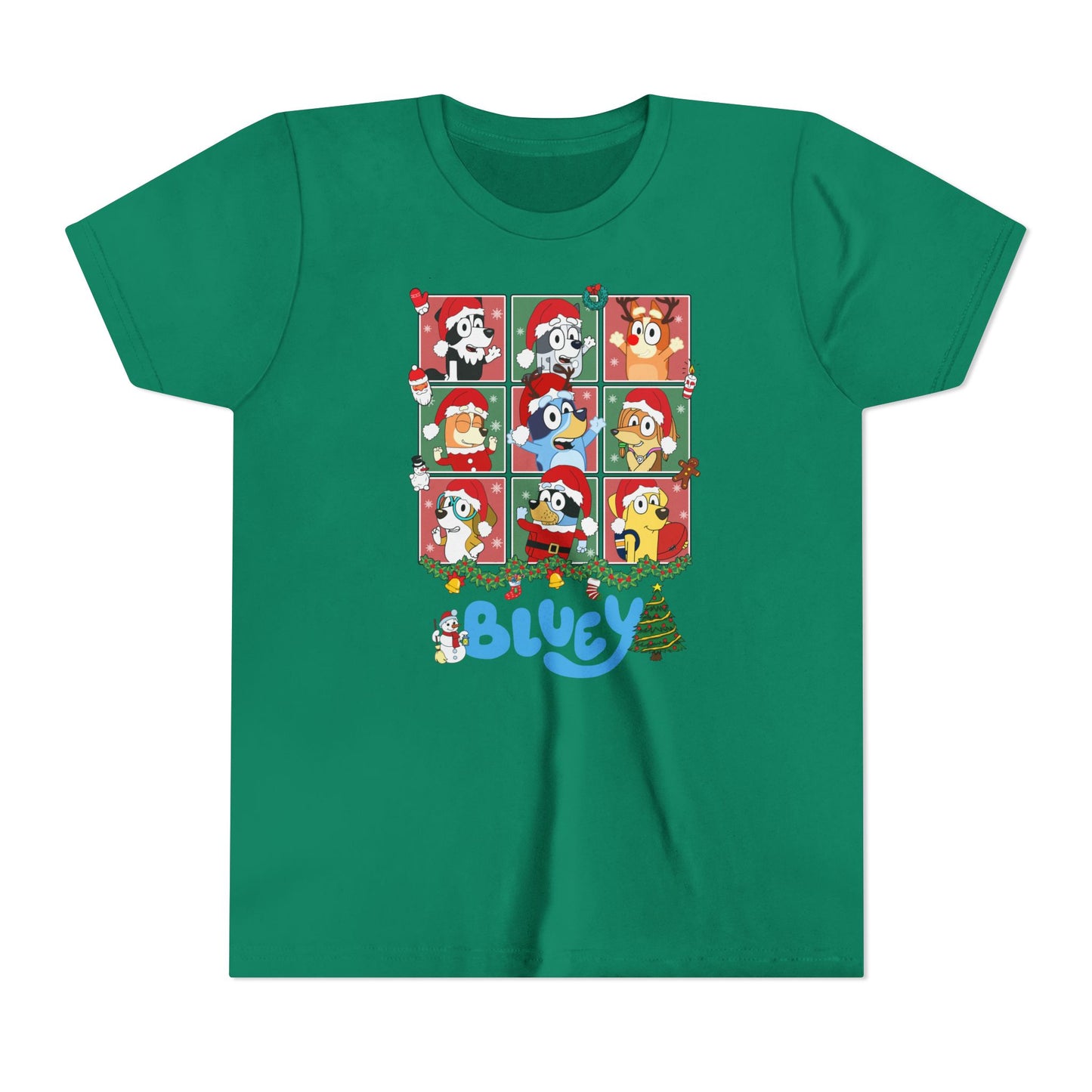 Christmas Polaroids Youth Short Sleeve Tee