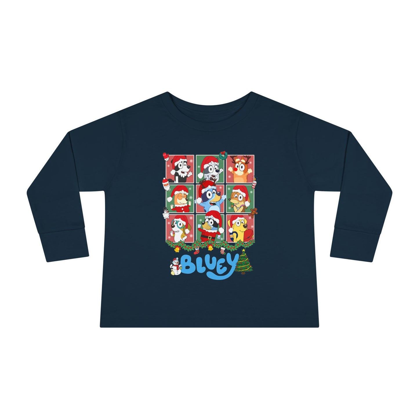 Christmas Polaroids Toddler Long Sleeve Tee