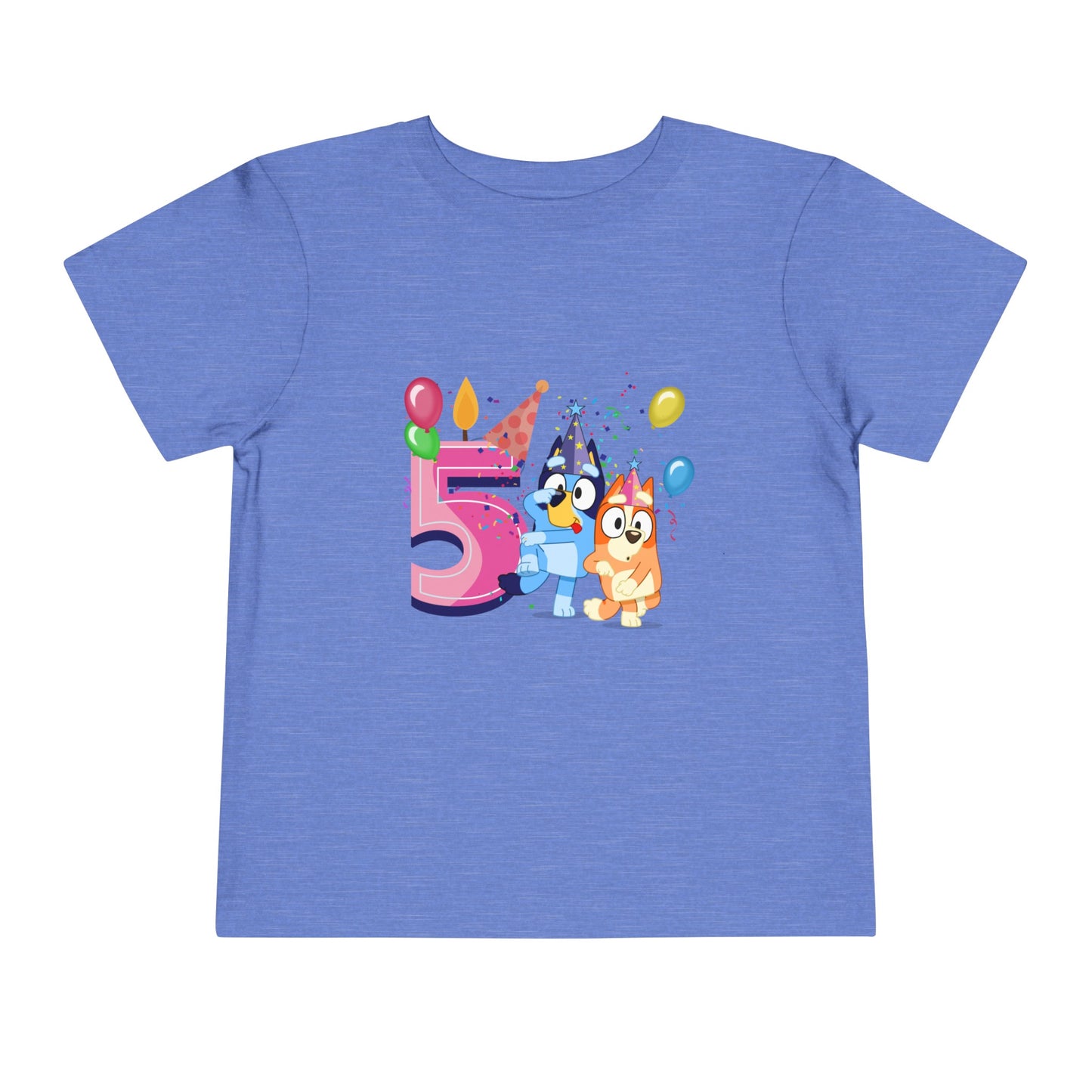 5th Birthday Toddler Short Sleeve Tee