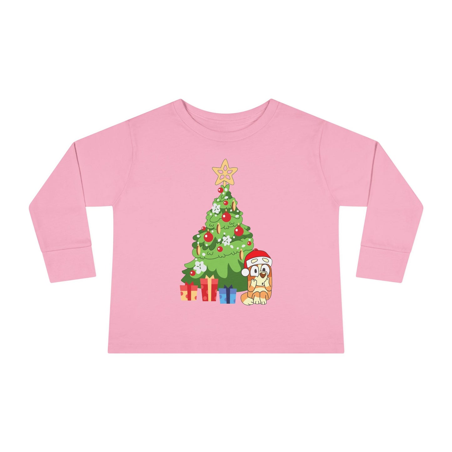 Christmas Tree Bingo Toddler Long Sleeve Tee