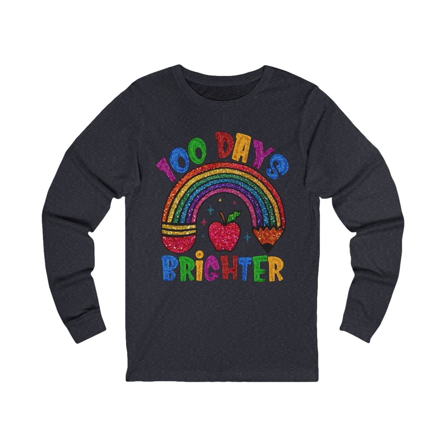 100 DAYS BRIGHTER Jersey Long Sleeve Tee