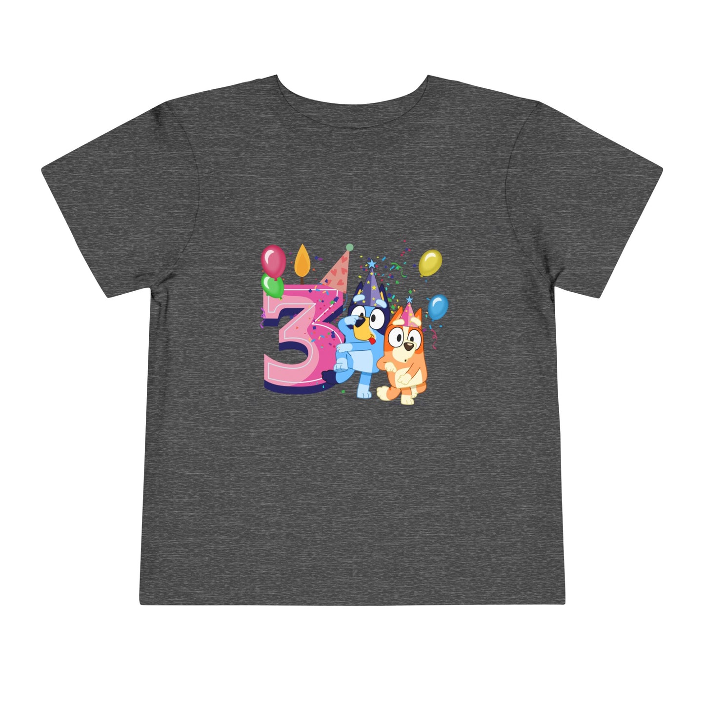 3rd Birthday Toddler Short Sleeve Tee