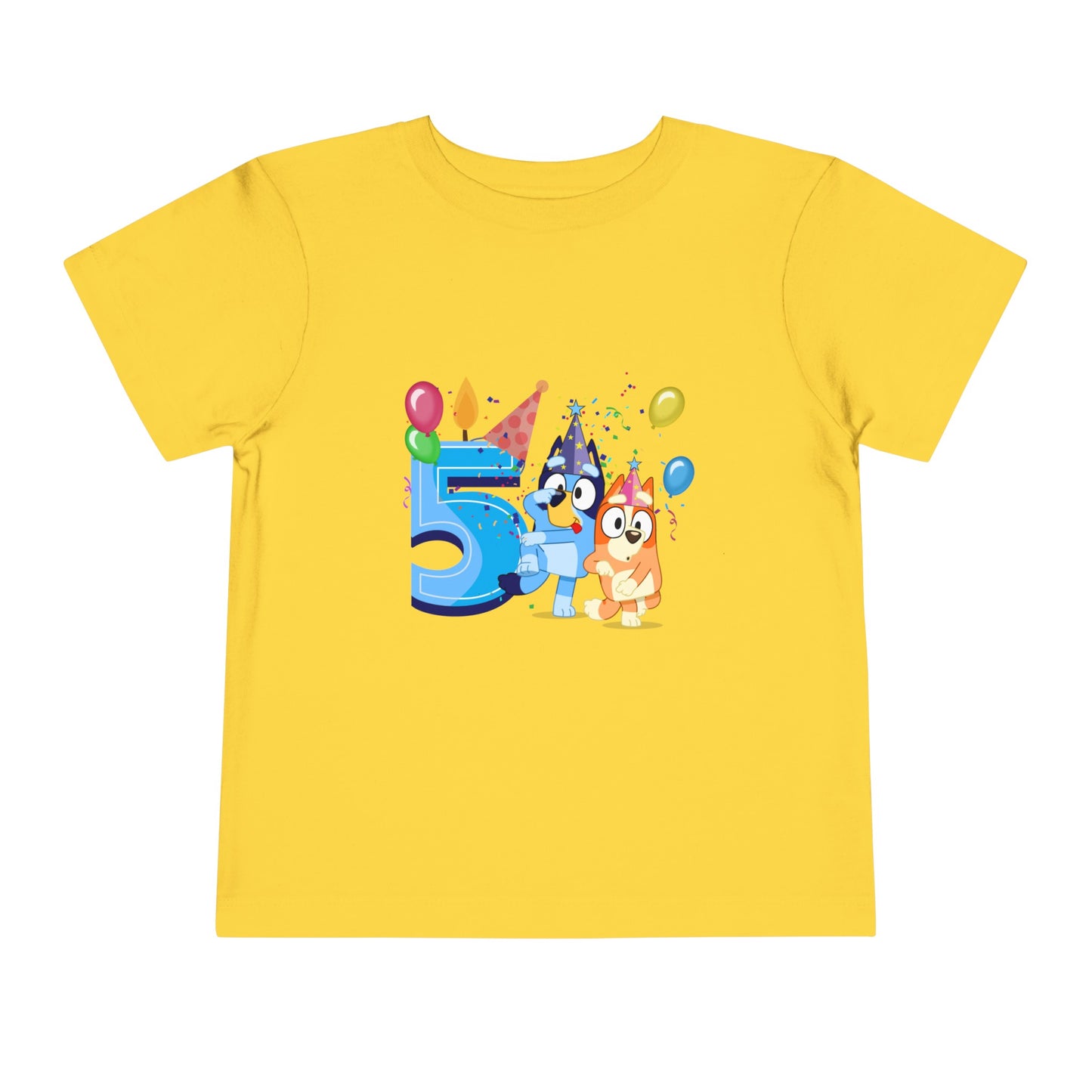 5th Birthday Toddler Short Sleeve Tee
