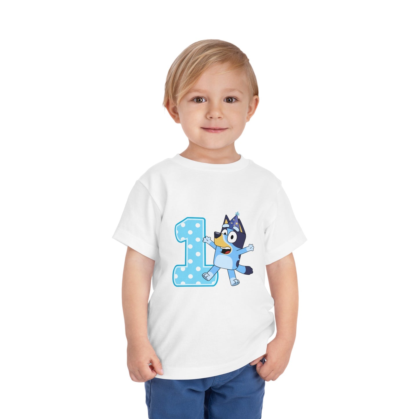 #1 Birthday Toddler Short Sleeve Tee